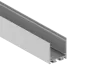 Накладной алюминиевый профиль, 32х35х2000. Цвет: Анодированное серебо