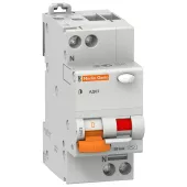 Автоматический выключатель дифференциального тока (АВДТ) Schneider Electric Domovoy, 40A, 300mA, тип AC, кривая отключения C, 2 полюса, 4,5kA, электро-механического типа, ширина 2 модуля DIN