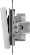 Выключатель двухклавишный Schneider Electric Atlas Design, на винтах, ip44 белый