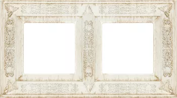 Рамка Fede Granada на 2 поста, универсальная, white decape