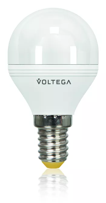 Voltega SIMPLE Лампа светодиодная шар  6W Dim Е14 2800К мат.стекло