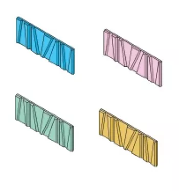 Fabbian Комплект цветныйх образцов из 4 модулей 