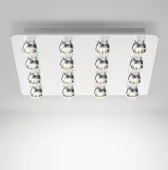 DANESE MILANO светильник накладной DUE 300 QUADRA SMD + RIFLETTORI - белый_300*300 mm
