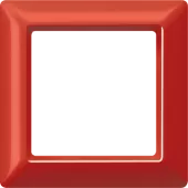 Рамка 1-кратная для вертикальной и горизонтальной установки; красная AS581GLRT Jung