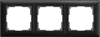 Werkel Fiore черный матовый Рамка на 3 поста, поликарбонат. W0032208