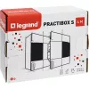 Пластиковый щиток на  4 модуля Legrand Practibox S для встраиваемого монтажа в твёрдые стены, цвет двери белый