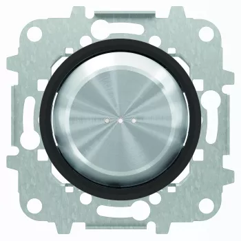 Кнопка звонка одноклавишная (1н.о.) ABB Skymoon с белой подсветкой, на клеммах, нержавеющая сталь