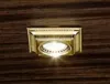 Emme Pi Light Ottocento светильник встраиваемый, 10х10см, 1хGU5,3 max 35W, золото
