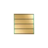 Сенсорный кнопочный модуль KNX, 4 группы, глянцевое золото