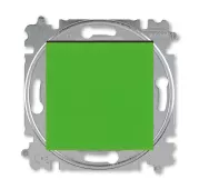 ABB Levit зелёный / дымчатый чёрный Выключатель кнопочный 1-но клавишный, 1но