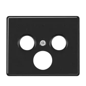 Крышка для телевизионной и спутниковой розетки; черная SL561SATSW Jung