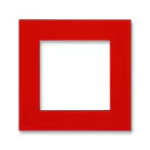 ABB Levit красный Сменная панель на рамку 1 пост