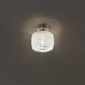 DAMASCO FA C светильник потолочный точечный, прозрачное стекло, никель, 1*60W G9, Vistosi