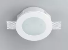 Carlo Panzeri светильник встраиваемый Invisibili, диффузор из стекла, диам 17см, выс 7см, 1xGU 5,3 max 50W, гипс