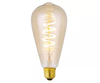 Kink Light Led Лампа диммируемая золотая E27 6W (2200K)