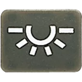 Символ для кнопки освещение; антрацит 33ANL Jung