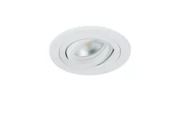 Donolux LED Basis св-к встраиваемый, поворотный круглый, GU10, D92хH54мм, IP20, белый, без лампы