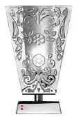 Fabbian Настольная лампа Vicky, декорированное мат белое стекло, G9, 1x75W, хром