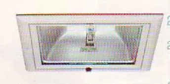 Leonardo Square Светильник встраиваемый квадратный 1x150W RX7s, титан