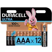 Duracell Батарейка алкалиновая AAA LR03/MX2400 Ultra Power 1.5v (блистер 12 шт.)