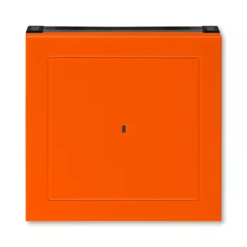 ABB Levit оранжевый / дымчатый чёрный Накладка для выключателя карточного