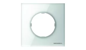 Abb NIE Рамка 1-постовая, серия SKY Moon, цвет стекло белое