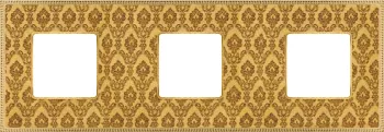 Рамка Fede Belle Epoque Tapestry на 3 поста, универсальная, decorgold - bright gold