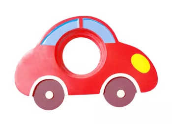 Donolux BABY светильник встраиваемый гипсовый, машина, цвет красный, диам 15,8 см, выс 8,5 см, 1xMR1