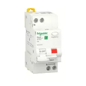 Автоматический выключатель дифференциального тока (АВДТ) Schneider Electric Resi9, 6A, 30mA, тип AC, кривая отключения C, 2 полюса, 6kA, электро-механического типа, ширина 2 модуля DIN