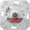 Светорегулятор поворотно-нажимной Gira System 55 для ламп накаливания 230в и галогеновых ламп 220в, без нейтрали, белый глянцевый