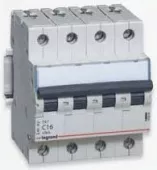 Автоматический выключатель Legrand TX3, 4 полюса, 6A, тип C, 6kA
