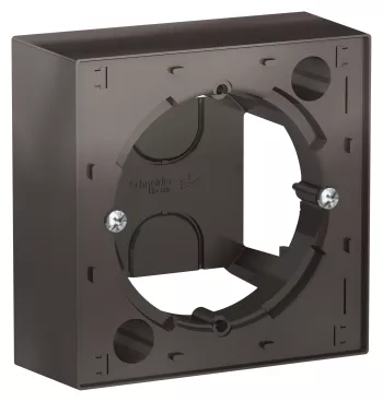 Коробка для накладного монтажа (комбинируемая) Schneider Electric Atlas Design, мокко