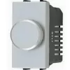 Светорегулятор поворотный ABB Zenit для ламп накаливания 230в и галогеновых ламп 220в, без нейтрали, серебро