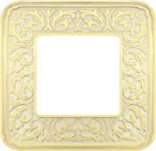 Рамка Fede Emporio на 1 пост, gold white patina