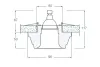 Donolux Светильник встраиваемый  гипсовый, белый D 90 H 34 мм, галог. лампа MR16 50W GU5,3