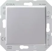 Светорегулятор клавишный Gira E22 для люминесцентных ламп с управляемым эпра, с нейтралью, алюминий