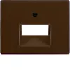 Berker Центральная панель для UAE/E-DAT Design/Telekom розетка ISDN, Arsys, цвет: коричневый, глянцевый