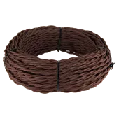 Werkel Retro коричневый кабель витой 3х1,5 бухта 50 м