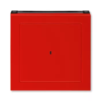 ABB Levit красный / дымчатый чёрный Накладка для выключателя карточного