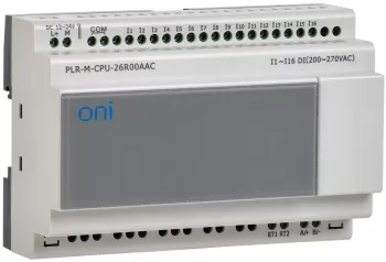 ONI Микро ПЛК PLR-M. CPU DI16(230В АС) 12-24В DC ONI