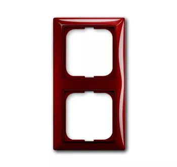Abb BJB Рамка 2-постовая, серия Basic 55, цвет foyer-red