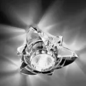 AXOlight Crystal spotlight светильник встраеваемый потолочный, Богемский хрусталь, форма цветка, dicr