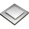 Рамка Merten M-Pure Decor на 1 пост, нержавеющая сталь/алюминий