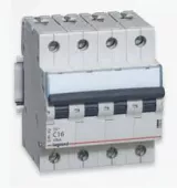 Автоматический выключатель Legrand TX3, 4 полюса, 25A, тип C, 6kA