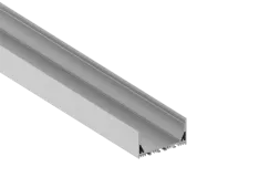Накладной/подвесной алюминиевый профиль 70х35х2000. Цвет: Анодированное серебо