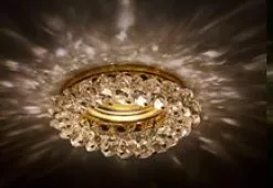 Точечный светильник Crystal Sky Donolux золото crystal