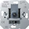 Светорегулятор поворотно-нажимной Gira E22 для ламп накаливания 230в и галогеновых ламп 220в, без нейтрали, алюминий