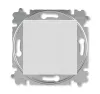 ABB Levit серый / белый Выключатель кнопочный 1-но клавишный, 1но