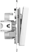 Выключатель двухклавишный Schneider Electric Atlas Design, на винтах, ip44 белый