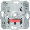 Светорегулятор поворотный Gira System 55 для ламп накаливания 230в и галогеновых ламп 220в, без нейтрали, белый глянцевый